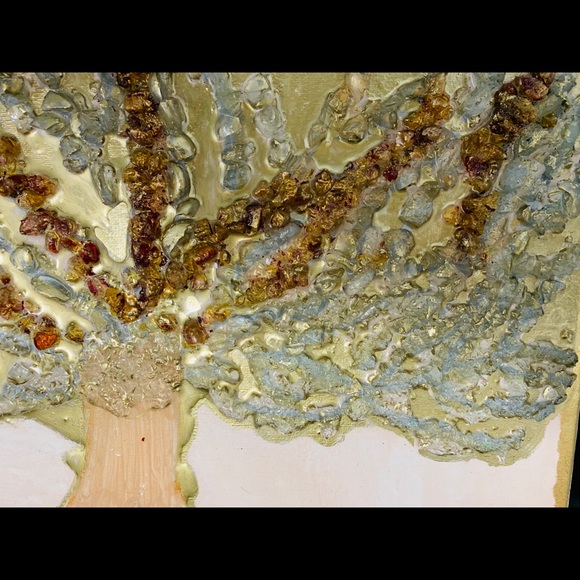 Tree of life glass stones resin art 11/17 inches - Picture 8 of 12